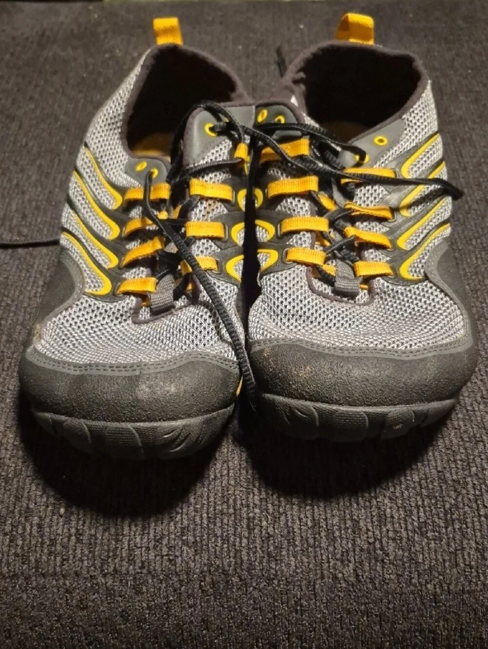 Merrell Brown and Yellow Trail Glove Insole View